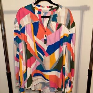 Impression Boutique Day Cafe Shift Top Plus Size